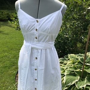 Jcrew white strap dress size 6